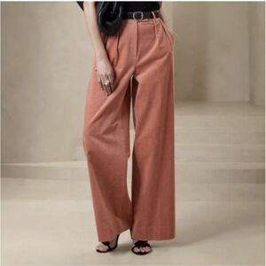 Wide-Leg Corduroy Pants in Pink